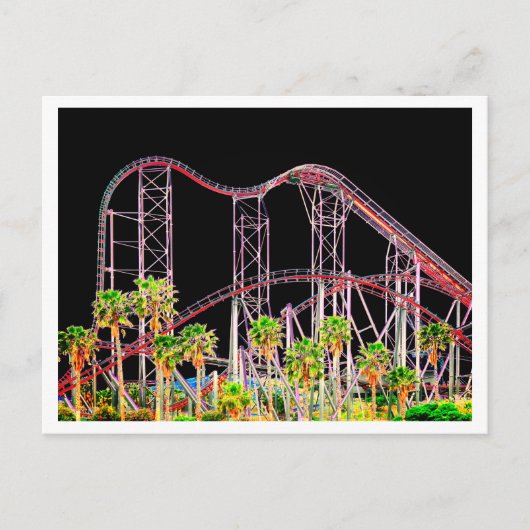 シックスフラッグス・マジックマウンテン ポストカード (正面)