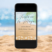 シックスペインのサンディビーチパーム85thバースデーパーティー 招待状