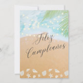 シックスペインのサンディビーチパーム95thバースデーパーティー 招待状 (裏面)