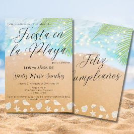 シックスペインのビーチパームライツ70thバースデーパーティー 招待状