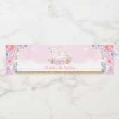 シックスワンプリンセスガールズバースデーパーティーの好意 ペットボトルラベル (シングルラベル)