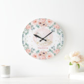 シックスワンプリンセス赤面ポピーフローラガールベッドルーム ラージ壁時計 (ホーム)