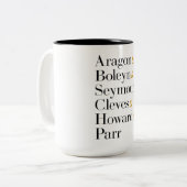 シックス・ザ・ミュージカル・クイーンズ – アンパサンドの名前Tシャツ ツートーンマグカップ (正面左)