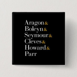 シックス・ザ・ミュージカル・クイーンズ – アンパサンドの名前Tシャツ 缶バッジ