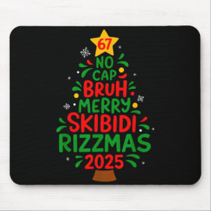 シックス セブン クリスマスツリー 67 ノーキャップ ブルゥ メーム 6 7 クリスマス マウスパッド