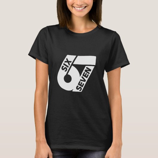 シックス セブン クール ミーム 67 おもしろい数字 Tシャツ (正面)