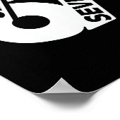 シックス セブン クール ミーム 67 おもしろい 数字 ポスター (角)