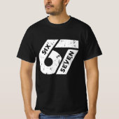 シックス セブン ミーム おもしろ 67 Tシャツ (正面)