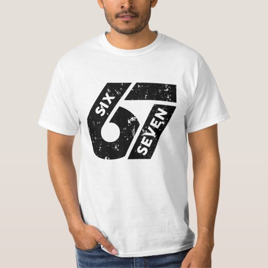 シックス セブン ミーム おもしろ 67 Tシャツ (正面)