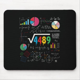 シックス セブン 数学教師 67 ミーム 平方根 4489 スラ マウスパッド