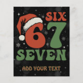 シックス セブン 67 おもしろサンタ帽子 クリスマス メメ チラシ (正面)