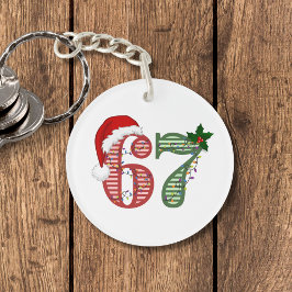 シックス セブン 67 クリスマス ホリデー キーホルダー