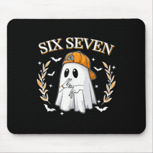 シックス セブン 67 ミーム おもしろい おばけ ハロウィン 6 7 カップル マウスパッド