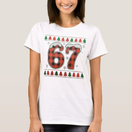 シックス セブン 6 7 バッファロー プラッド クリスマスセーター Tシャツ