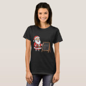 シックス セブン 6 7 ミーム サンタ クリスマス クリスマス先生 ヌー Tシャツ (正面フル)