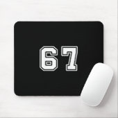 シックス セブン 6 7 ミーム 67 マウスパッド (マウス)
