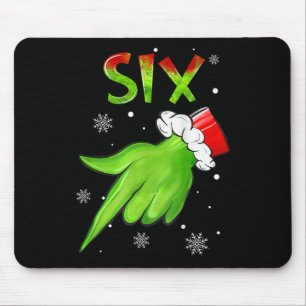 シックス ファニー シックス セブン 6 7 ミーム サンタ クリスマス マウスパッド