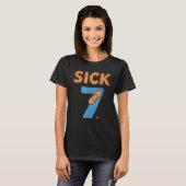 シックセブンメメTシャツ 6 7 面白い言葉遊び Tシャツ (正面フル)