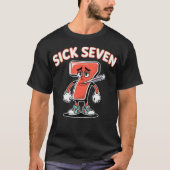 シックセブン ミーム Tシャツ 楽しい言葉遊び (正面)