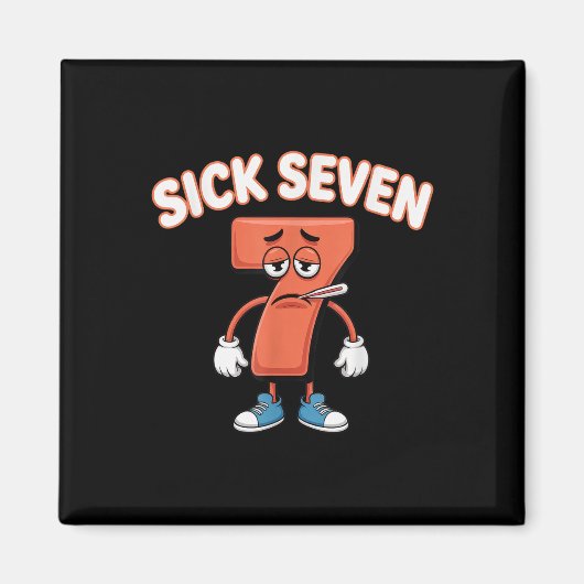シックセブン ミーム Tシャツ 6 7 楽しい言葉遊び _2 マグネット (正面)