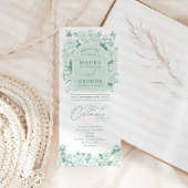 シックセージグリーンチノワセリーフローラ結婚式 プログラム