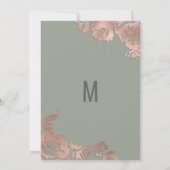 シックセージグリーンバラ金ゴールドフローラ夕べ 招待状 (裏面)