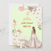 シックセージ&赤面フローラキンセアニラ招待状 招待状 (裏面)