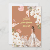 シックセージ&赤面フローラキンセアニラ招待状 招待状 (裏面)