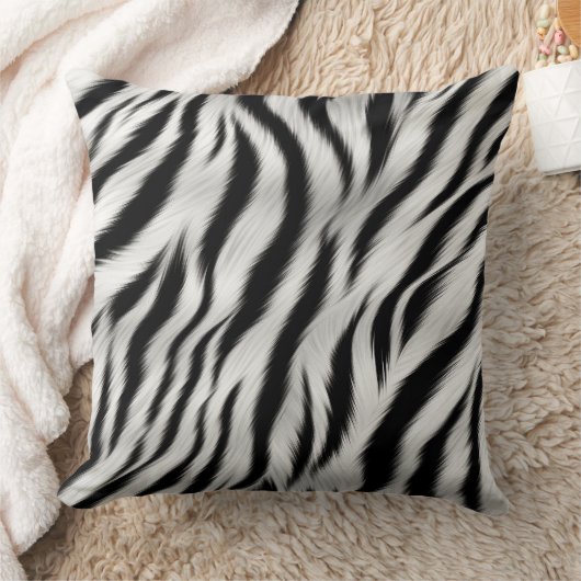 シックゼブラアニマルプリント結婚ズ クッション (ブランケット)
