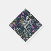シックゼブラフローラ スタンダードカクテルナプキン (角)