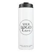 シックタイポグラフィカスタムビジネスロゴ タンブラー (正面)