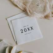 シックタイポグラフィクラス2024卒業 スタンダードカクテルナプキン