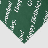 シックタイポグラフィグリーンハッピーバースデーおじいちゃん！ 薄葉紙 (詳細)