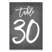 シックタイポグラフィシャルボードテーブル番号 |表30 テーブルナンバー (裏面)