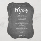 シックタイポグラフィシャルボードメニュー メニュー (正面/裏面)