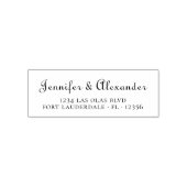 シックタイポグラフィス結婚クリプト差出人住所 セルフインキングスタンプ (デザイン)