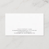 シックタイポグラフィビジネス報酬6パンチ ロイヤリティカード (裏面)