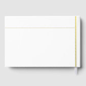 シックタイポグラフィホワイトミニマル結婚ラリスト ゲストブック (裏面)