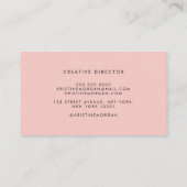 シックタイポグラフィモノグラム名 名刺 (裏面)