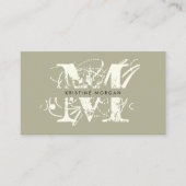 シックタイポグラフィモノグラム名 名刺 (正面)