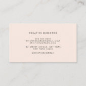 シックタイポグラフィモノグラム名 名刺 (裏面)