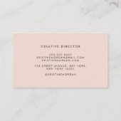 シックタイポグラフィモノグラム名 名刺 (裏面)