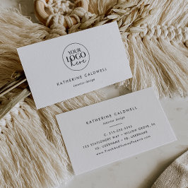 シックタイポグラフィロゴ名刺 名刺