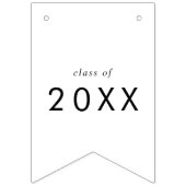 シックタイポグラフィ写真年おめでとうグラード バンティングフラッグ (第1の旗)