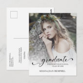 シックタイポグラフィ台本大学院卒業 ポストカード (正面/裏面)