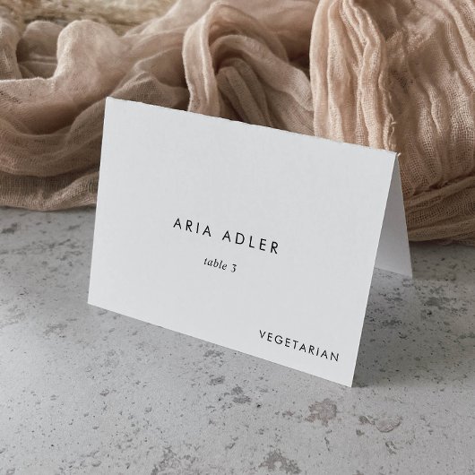 シックタイポグラフィ結婚のメニューオプション座席表 テーブルナンバー