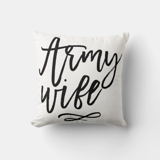 シックタイポグラフィ – 陸軍妻 クッション (正面)