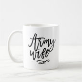 シックタイポグラフィ – 陸軍妻 コーヒーマグカップ (左)