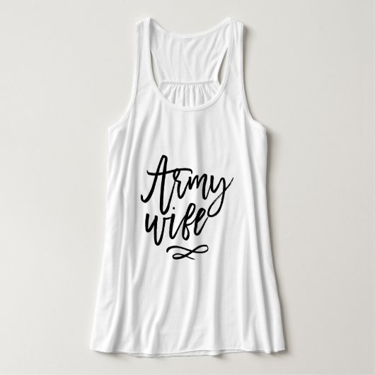 シックタイポグラフィ – 陸軍妻 タンクトップ (デザイン正面)
