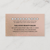 シックタウペ金ゴールドグリッター勾配タイポグラフィ ロイヤリティカード (裏面)